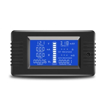 0-200V 300A Voltmetre Ampermetre Dijital pil test cihazı Dahili Şant Kapasite Direnci Elektrik Gerilim Metre Monitör
