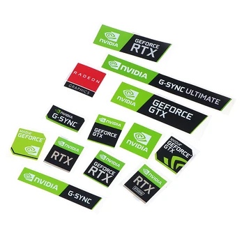1/5 ADET Yeni Yüksek Kaliteli NVIDIA GTX GEFORCE Dizüstü Masaüstü Etiket Dekoratif Sticker
