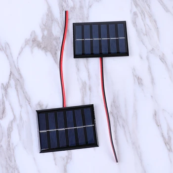 1 adet / 2 adet Mini GÜNEŞ PANELI Polikristal Silikon 1W 3V 100MA Rüzgara dayanıklı DIY Açık güneş enerjisi şarj cihazı Güç Bankası