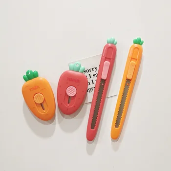1 ADET Sevimli Meyve Mini Maket Bıçağı Buzdolabı Zanaat Ambalaj KutUsubuzdolabı Mıknatıs Zarf Kesici Mektup Açacağı Öğrenci Sanat Malzemeleri