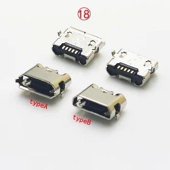 10/30 adet Mikro USB dişi B tipi soket telefon PCB montaj konnektörü 7.7 DIP 5P (OPPOİSİTE)