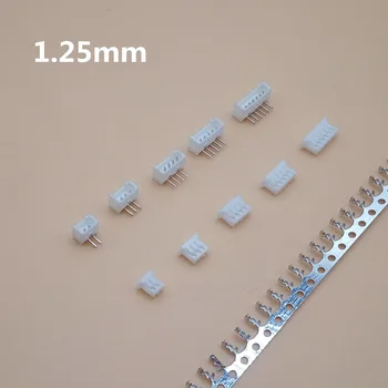 10 Takım 1.25 mm Pitch Konnektörü Mikro JST Dikey Dik Açı Pin 2 3 4 5 6 7 8 9 10 P (Pin Header + Konut + Terminal )