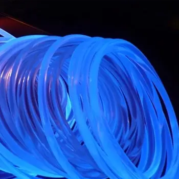1m Parti Fiber Optik ışık kablosu 5mm 10mm İç Dekor Esnek Tel Kapalı Açık Yıldız Tavan Glow Araba Çubuğu Parlak