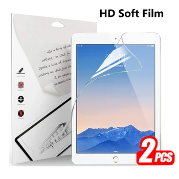 2 paket PET yumuşak ekran koruyucu için iPad Hava 2 2014 A1566 A1567 Tam koruyucu film Apple iPad Hava 2 için 9.7 