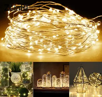 2022 Noel dekorasyon ışıkları bakır tel dize Tatil açık ruh ışık lambası noel çelengi ağacı Düğün parti