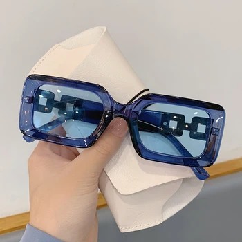 2022 Yeni Kare güneş gözlüğü Moda Tonları Kadınlar için UV400 Marka Tasarımcısı Erkekler Moda Renkli Gözlük Bayan için