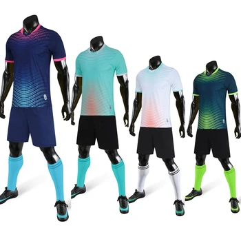 2022 Çocuk Spor Takım Elbise Futbol Takımı Futbol formaları Yetişkin Futbol Kazak Numarası Adı Özel Takım Sponsoru Şort Eşofman