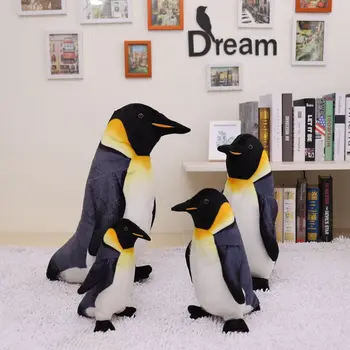 25-55cm Simülasyon Sevimli Ayakta Penguen Aile peluş oyuncak Reallife Antarktika Deniz Hayvan Dolması Bebekler doğum günü hediyesi çocuklar İçin