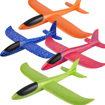 48CM Büyük Köpük Uçak Planör El Atmak Uçak ışık Atalet EPP Kabarcık Uçaklar Açık Lansmanı Çocuk Oyuncakları Çocuklar için erkek Hediye