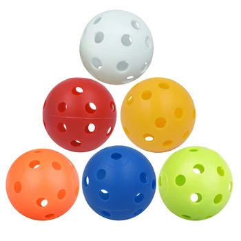 50 Adet 41mm Golf Eğitim Topları Plastik Hava Akımı Delikli Golf Topları Açık Golf Uygulama Topları Golf Aksesuarları