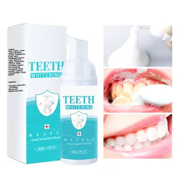 50 ml Ultra-İnce Mus Köpük Derin Temizlik Beyazlatma Tazelemek Nefes Beyazlatmak Diş Çözülür Diş Lekeleri Ve Temiz Toot Köpük Yeni