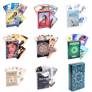 500 stilleri Tarot oracle kart gizemli kehanet çizgi roman Tarot kartı kadın kız kurulu oyunu İngilizce oyun kartları PDF kılavuzu