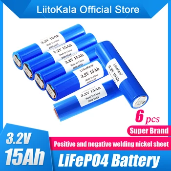 6pcs 3.2 V LiitoKala 33140 15Ah lifepo4 Lityum-demir 4S 12v için phospha 16000mAh e-scooter güç araçlar Hücreleri ebike Pil
