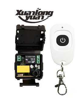 AC220V RF Kablosuz Mini Anahtarı teleswitch Röle Alıcı Uzaktan Kontrolörleri için ışık anahtarı İle Beyaz Su Geçirmez Verici
