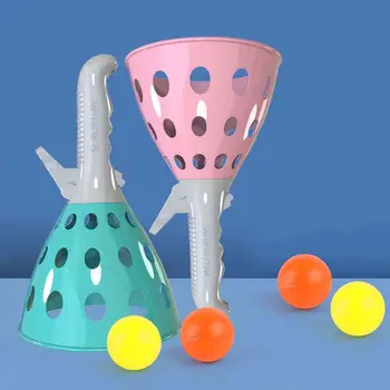 Anaokulu Eğitici Oyuncaklar Çocuklar için Çift Mancınık Topu Atmak ve Yakalamak Ebeveyn-çocuk Açık İnteraktif Eğlenceli Oyuncaklar DDJ