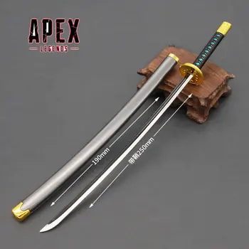 Apex Legends Oyunu Undead Yadigarı Biyokimyasal Ninja samuray Kılıcı Kılıf ile Silah Modeli Tam Metal El Sanatları Koleksiyonu Ninja