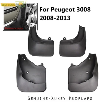 Araba Çamur Flaps Peugeot 3008 2008 - 2013 İçin Mudflaps Splash Muhafızları Çamur Flep Çamurluk Çamurluk 2009 2010 2011 2012