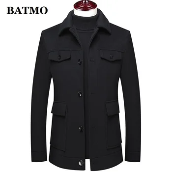 BATMO 2022 yeni varış sonbahar ve kış yüksek kaliteli yün ceketler erkekler, erkek yün ceket, artı boyutu M-5XL
