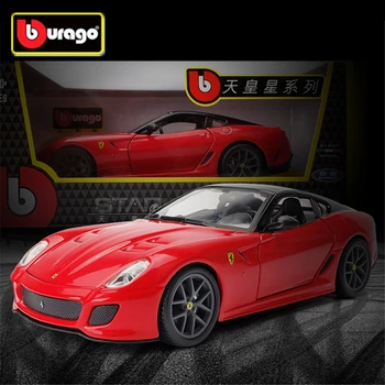 Bburago 1: 24 Ferrari 599 GTO Alaşım Spor Araba Modeli Diecast Metal Oyuncak Araba Yarışı Modeli Simülasyon Koleksiyonu Çocuk Oyuncakları Hediye