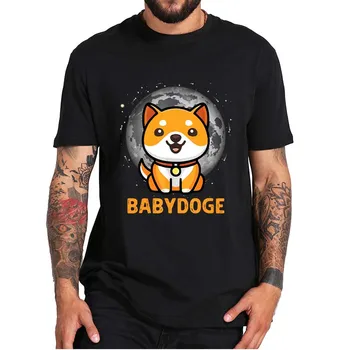 Bebek Doge Kripto Para T Shirt Toshiba Babydoge Klasik Cryptocurrency Tee Üstleri Erkekler Kadınlar İçin %100 % Pamuk AB Boyutu Sevimli Tshirt