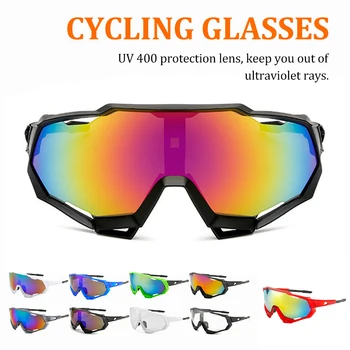Bisiklet Yol Bisikleti Sürme Gözlük UV Koruma Rüzgar Geçirmez Gözlük Polarize Lens Erkekler Spor Güneş Gözlüğü Gözlük Balıkçılık Gözlük