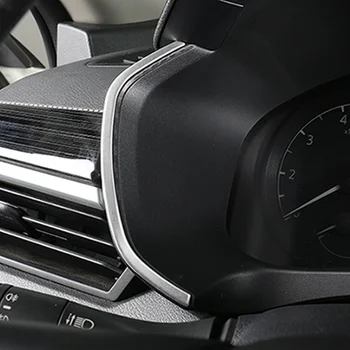 BJMYCYY 2 adet/takım Paslanmaz çelik dekoratif parlak şerit otomobil gösterge paneli Nissan Teana Altima 2019 2020 İçin