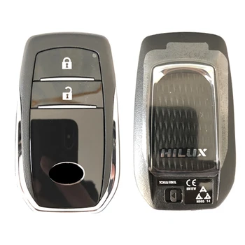 CN007121 2 Düğme Orijinal Akıllı Araba Uzaktan Anahtar Fob Toyota Hilux 2016 İçin Anahtarsız giriş Anahtarı 433MHz FCC BM1EW 8A Çip 61A965-0182