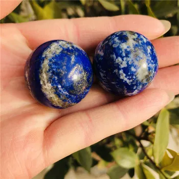 Dekoratif için Doğal Cilalı Lapis Lazuli Kristal Kuvars topu Küre