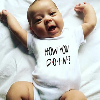 DERMSPE Yaz Beyaz Yenidoğan Bebek Bebek Erkek Kız Pamuk Kısa Kollu Nasıl Romper Tulum Tulum Bebek Giysileri