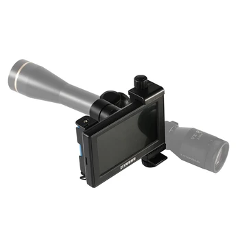 Dijital Kızılötesi Gece Görüş Kamera Monte Tüfek 4.3 İnç LED HD Büyük Ekran Tüm Siyah 200m Taktik Avcılık