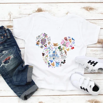 Disney Bebek Giysileri Yaz Çocuk T-shirt Karikatür Mickey En İyi Gün Hiç T Shirt Tee Üstleri Çocuk Giysileri Yeni Varış