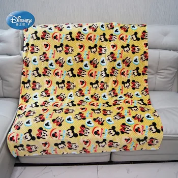 Disney Yumuşak Altın Minnie Mickey Mouse Çocuk Battaniye Atmak Bebek Erkek Kız Yatak Kanepe Uyku Kapak 100x150cm