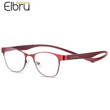Elbru manyetik okuma gözlüğü Erkekler Kadınlar Anti mavi ışık presbiyopi gözlük asılı boyun Mıknatıs Hipermetrop Gözlük + 1to + 4 Gafas
