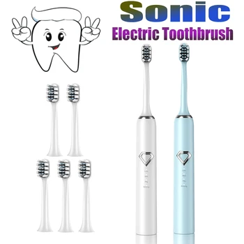 Elektrikli Diş Fırçası Sonic ultra sonic Akıllı Yedek Diş Fırçaları Diş Beyazlatma Ağız Bakımı Yetişkinler Çocuklar için