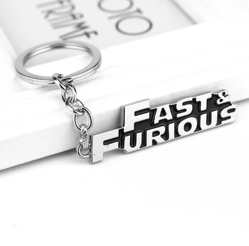 Film Hızlı Ve Öfkeli 8 Toretto Kolye Anahtarlık Moda Hızlı Öfkeli Metal Chaveiro Llavero Takı Hediye Hayranları İçin