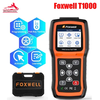 Foxwell T1000 TPMS Aracı Programlama Etkinleştirmek TPMS Sensörleri Kontrol RF Monitör Sistemi Anahtarlık Test Aktivasyon Programlama Araçları