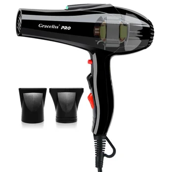Gerçek 2300 W profesyonel güçlü saç kurutma makinesi hızlı ısıtma sıcak ve soğuk ayarı iyonik hava fön makinesi için saç Salon kullanımı