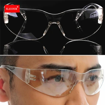 İş güvenliği Gözlükleri Göz Koruyucu Gözlük Toz Boya Endüstriyel Anti-Splash Rüzgar Toz Geçirmez Gözlük Şeffaf Lens Mat Tapınaklar