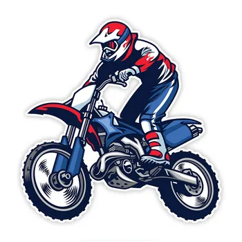 K291 # Motocross Binmek Bisiklet Araba Sticker Su Geçirmez Vinil Çıkartması Araba Aksesuarları Pegatinas Para Coche DIY Araba Styling