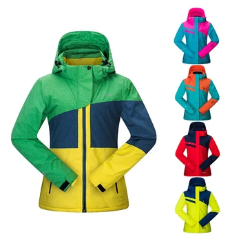 Kadın Kayak Ceket Yüksek Kaliteli Rüzgar Geçirmez Su Geçirmez Kayak ve Snowboard kışlık ceketler Kadın Kış Açık Sıcak Spor Ceket