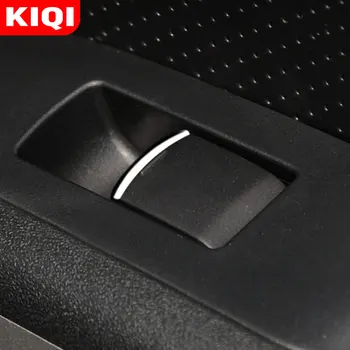 KIQI Araba Pencere Kaldırma Düğmesi Anahtarı Kapak Trim Nissan Versa için Not Güneşli 2010-2018 aksesuarlar ABS Krom İç Çıkartmalar
