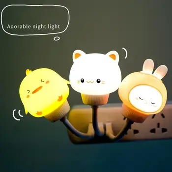 Led Gece Lambası Usb Sevimli Karikatür Hayvan Gece Lambası iç mekan aydınlatması Enerji Tasarrufu Çocuk yatak odası dekoru Başucu Lambası Tatil Hediyeler