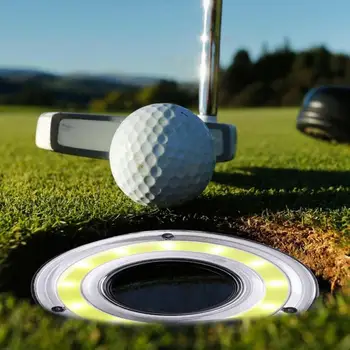 Led Golf delik ışıkları parlayan koyarak parlak ışık golf vuruş fincan ışık gece Golf oynamak koyarak yonga uygulama