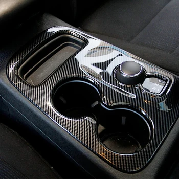 LHD!! Dodge Durango 2014-2022 için Karbon Tarzı Vites Kutusu Şanzıman Paneli Kapak Trim Araba Styling