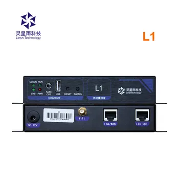 LINSN L1 asenkron oynatıcı led video kontrol sistemi kutusu wifi USB reklam makinesi için 650 bin piksele kadar destekler
