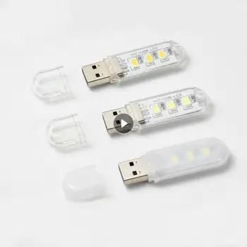Mini Taşınabilir USB LED kitap ışık Okuma masa ışığı Süper Parlak Gece Lambası Kamp İçin Güç Bankası Dizüstü iç mekan aydınlatması