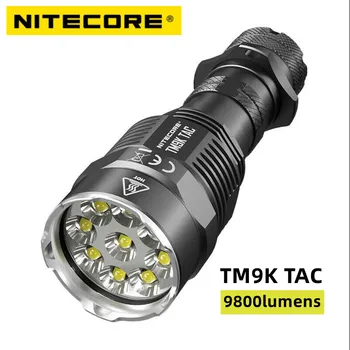 NİTECORE TM9K TAC 9800 Lümen Yüksek Parlak USB typc-c Şarj Edilebilir CREE XP-L2 HD LED Taktik El Feneri 5000mAh Pil İle