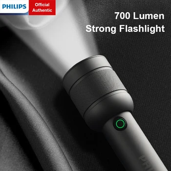 Philips yükseltme kademesiz karartma el feneri güçlü şarj edilebilir parlak kamp lambası su geçirmez ışık açık yürüyüş için