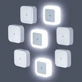 Plug-in Gece Lambası Akıllı Şafak Sensörü komodin LED Gece Lambası Duvar Çocuklar İçin Yatak Odası Koridor