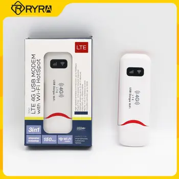 RYRA 4G LTE Kablosuz USB Dongle Mobil Hotspot 150Mbps Modem Sopa Sım Kart Mobil Geniş Bant Mini 4G Yönlendirici Araba Ofis Ev İçin